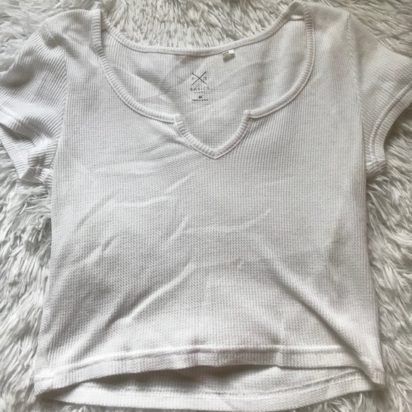 PacSun Tops - pacsun white cropped tee